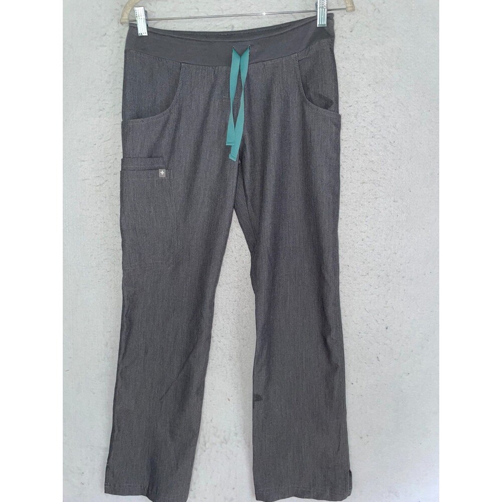 FIGS Scrub Pants XS Nursing Women's Graphite Gray Kade cargo Pockets Stain